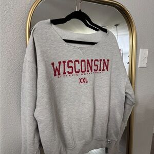 Gray Wisconsin Athletic Department Sweater